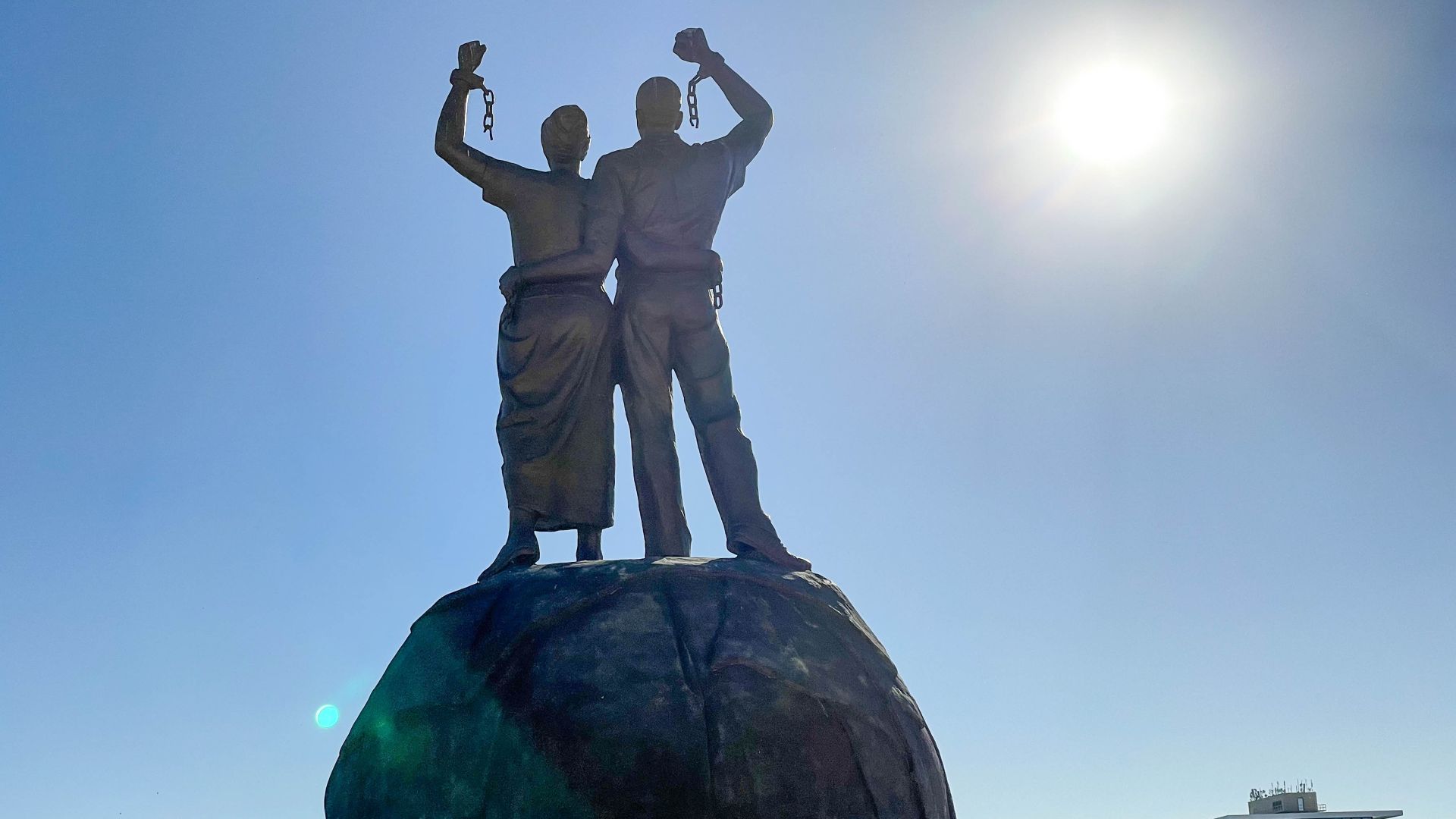 A monument to the genocide in Namibia