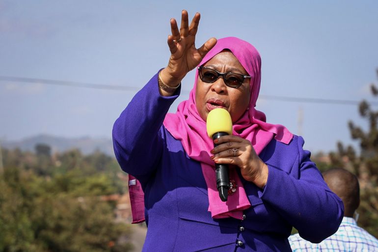 Tanzanian President Samia Suluhu Hassan