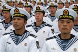 Chinese cadet sailors t the PLA Naval Submarine Academy,