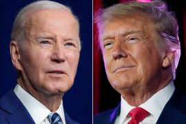 United States President Joe Biden and former US President Donald Trump clashed on the economy during their first debate of the 2024 campaign [AP]