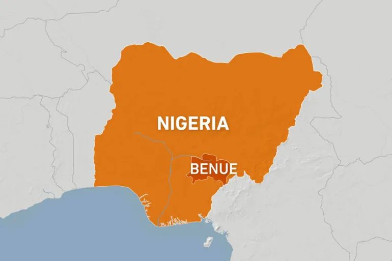 Benue Nigeria map