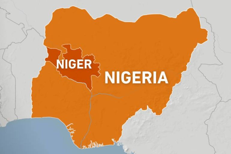 Niger Nigeria map