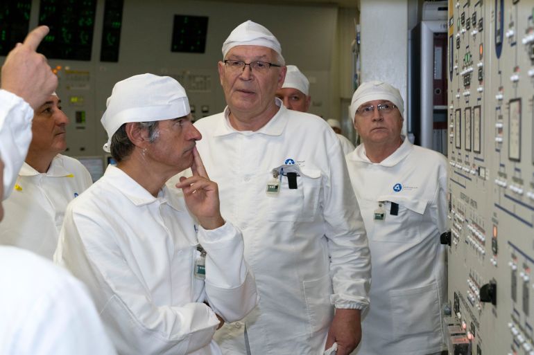 International Atomic Energy Agency chief Rafael Grossi visits the Kursk Nuclear Power Plant in Kursk Region on Aug 27