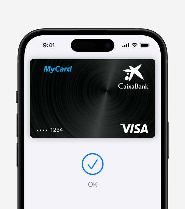 A close-up shot of Face ID securely authorizing a payment on iPhone using Apple Pay.