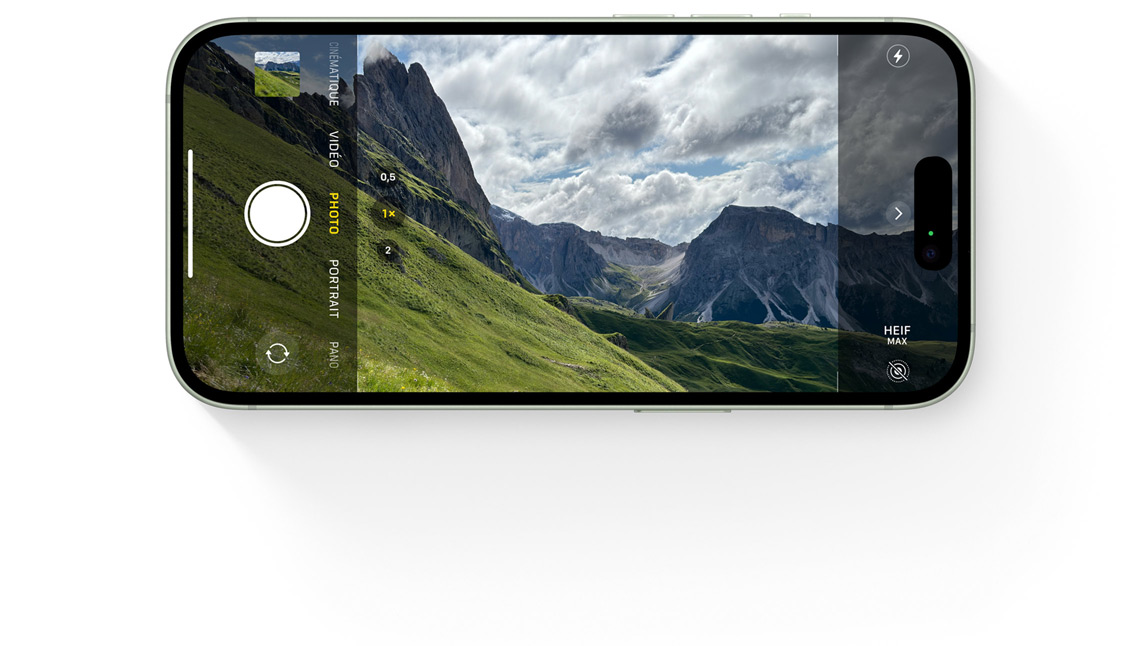 iPhone 15 et son appareil photo principal 48 Mpx