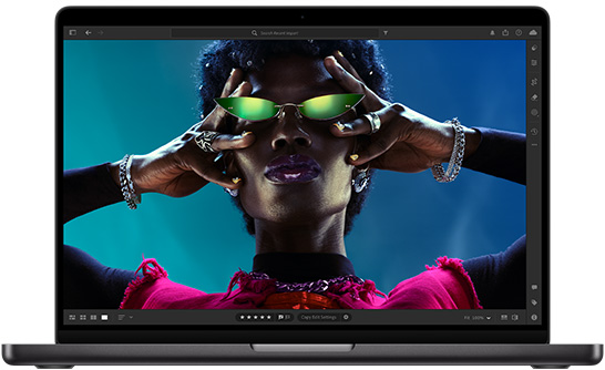 MacBook Pro 14-inch, showcasing Liquid Retina XDR display