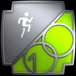 Badge d’un trophée Fitness+ récompensant l’accomplissement de 100 entraînements