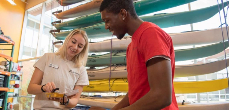 student workers at the UArizona Recreation Center