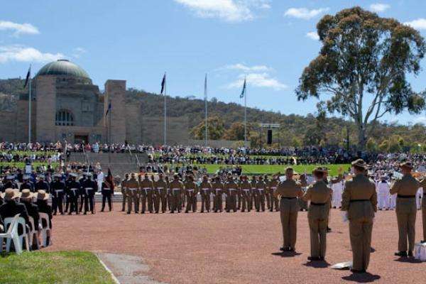 Remembrance Day ceremony at the Memorial