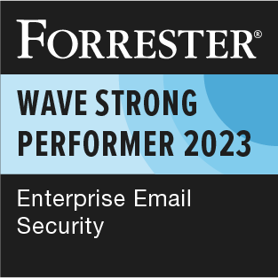 2023 Forrester Wave for Enterprise Email Security award logo