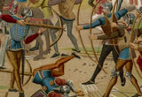 Detail of the Battle at Crecy from 'Chroniqueurs de l'Histoire de France'