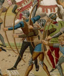 English longbowmen at Crecy