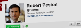 Robert Peston on Twitter