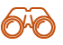 orange binoculars icon