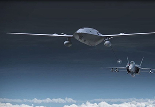 MQ-25 in flight