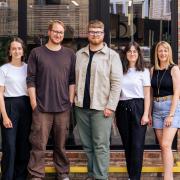 L-R Hayley Maynard, James Wood, Bret Chapman, Céline Gavignet, Sophie Godfrey