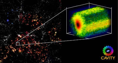 CAVITY publica los datos 3D de 100 galaxias del “universo vacío” observadas desde Calar Alto