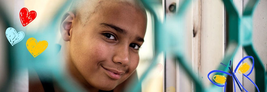 An image of a youth for Child Cancer Awareness Month Lightbox Image