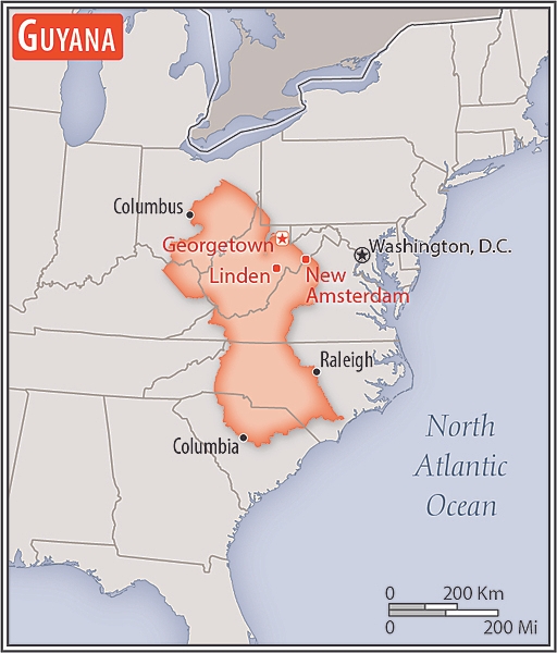 Area comparison map