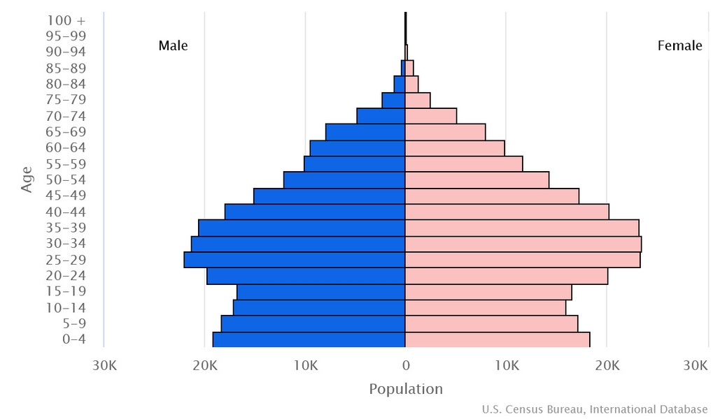 2023 population pyramid