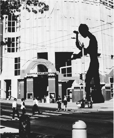 The Seattle Art Museum, designed by architect Robert Venturi, opened in 1991.