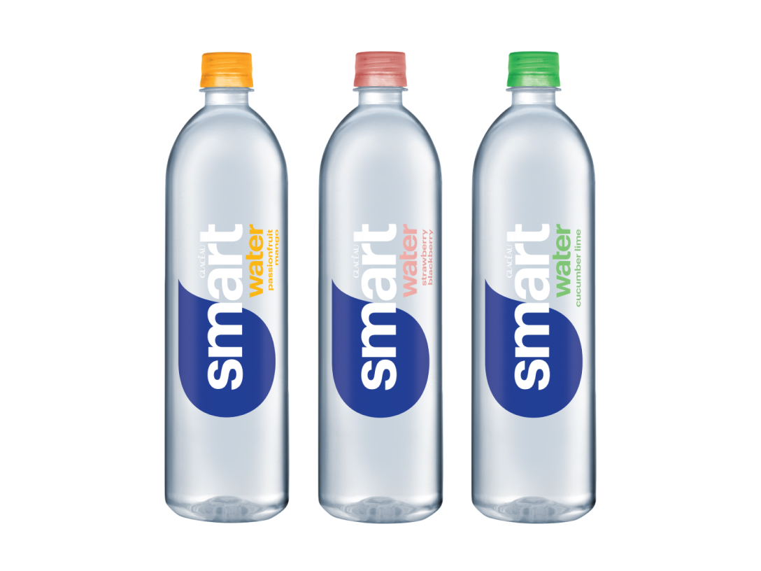 two bottles of smartwater original