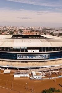 Arena do Grêmio e região abaixo dágua