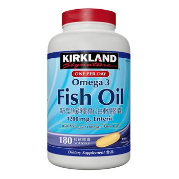 Kirkland Signature 科克蘭 新型緩釋魚油軟膠囊 180粒