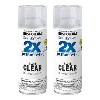 RUSTOLEUM 樂立恩 2X 極致雙效保護漆 亮光透明 2入組