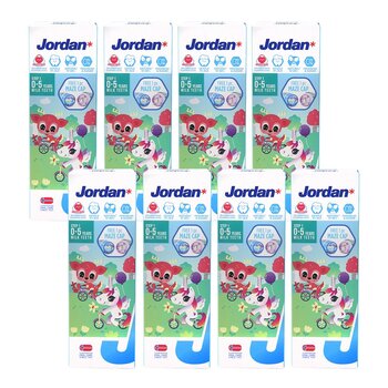 Jordan 清新水果味兒童牙膏 0-5歲 75公克 X 8入