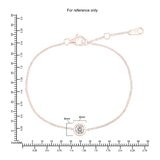 0.23克拉 18K玫瑰金 圓形鑽石手鍊 VS2/I