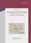 book: Zeitungen vor der Zeitung