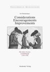 book: Considerations - Encouragements - Improvements. Die Select Society in Edinburgh 1754-1764