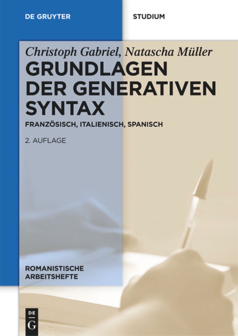 book: Grundlagen der generativen Syntax