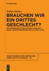 book: Brauchen wir ein drittes Geschlecht?