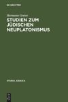 book: Studien zum jüdischen Neuplatonismus