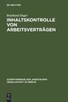 book: Inhaltskontrolle von Arbeitsverträgen