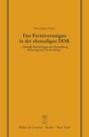 book: Das Parteivermögen in der ehemaligen DDR