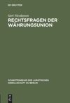 book: Rechtsfragen der Währungsunion