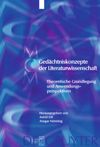 book: Gedächtniskonzepte der Literaturwissenschaft