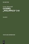 book: Cicero, "Philippics" 3-9