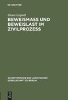 book: Beweismass und Beweislast im Zivilprozess