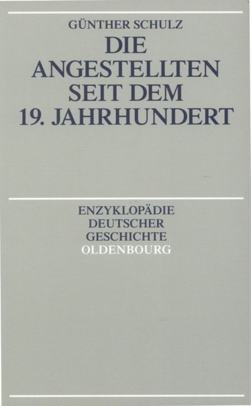 book: Die Angestellten seit dem 19. Jahrhundert