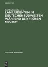 book: Landjudentum im deutschen Südwesten während der Frühen Neuzeit