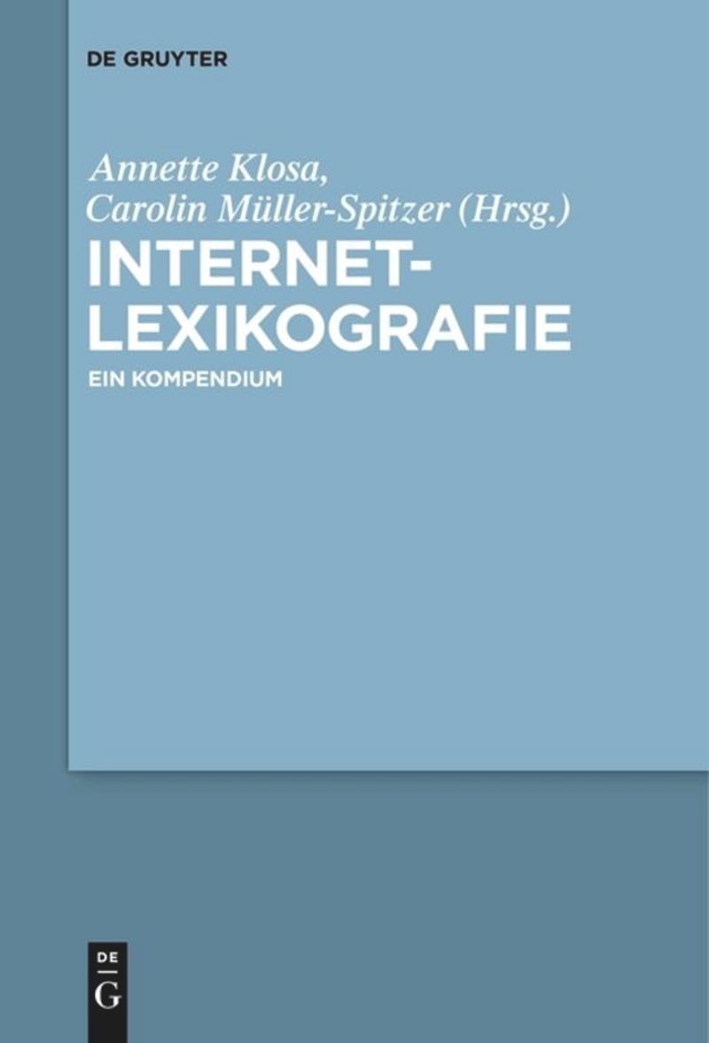 book: Internetlexikografie