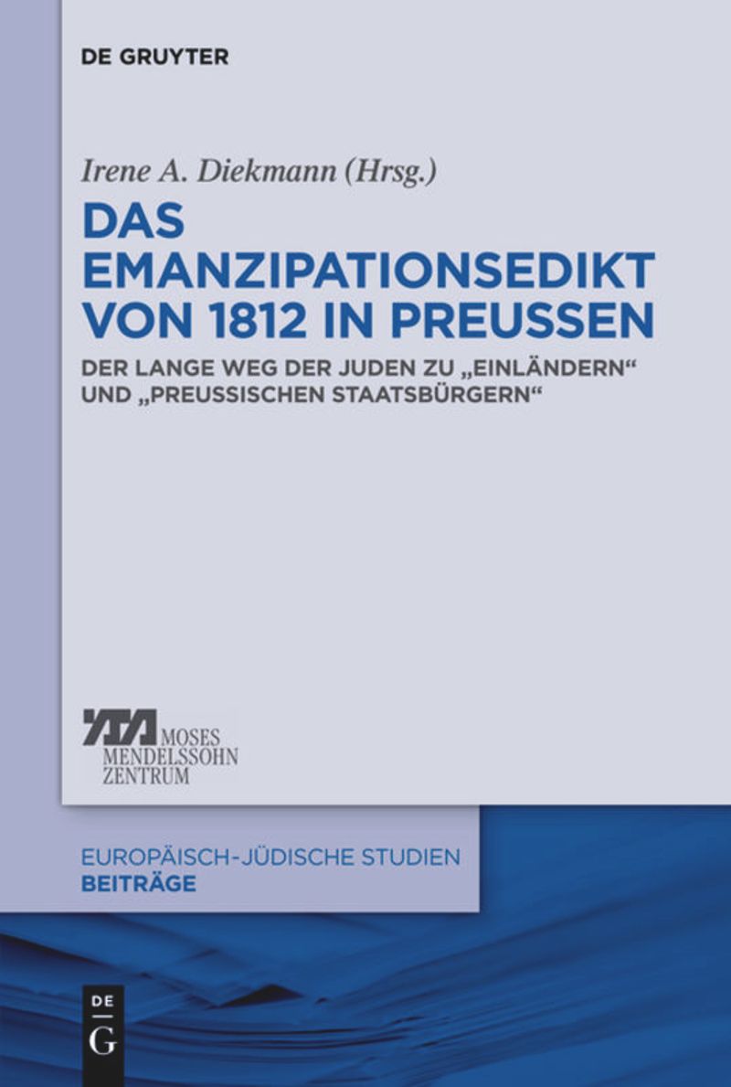 book: Das Emanzipationsedikt von 1812 in Preußen