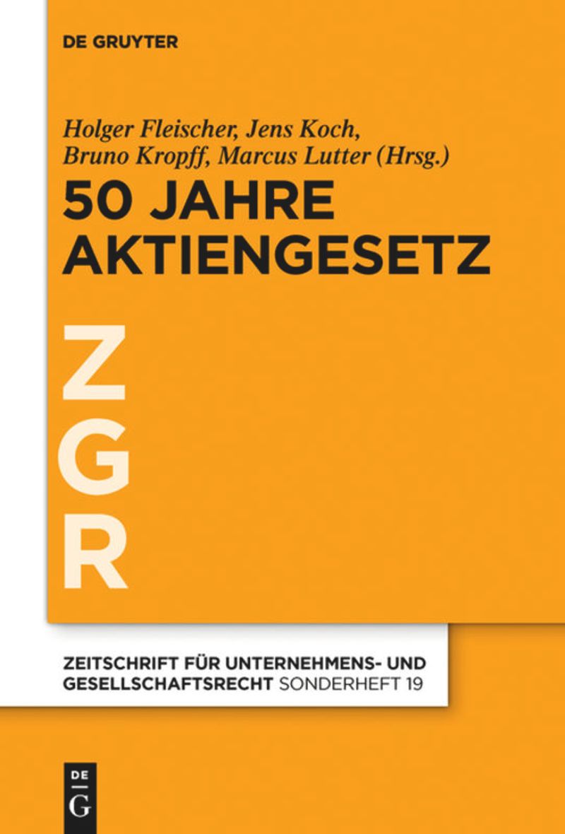 book: 50 Jahre Aktiengesetz