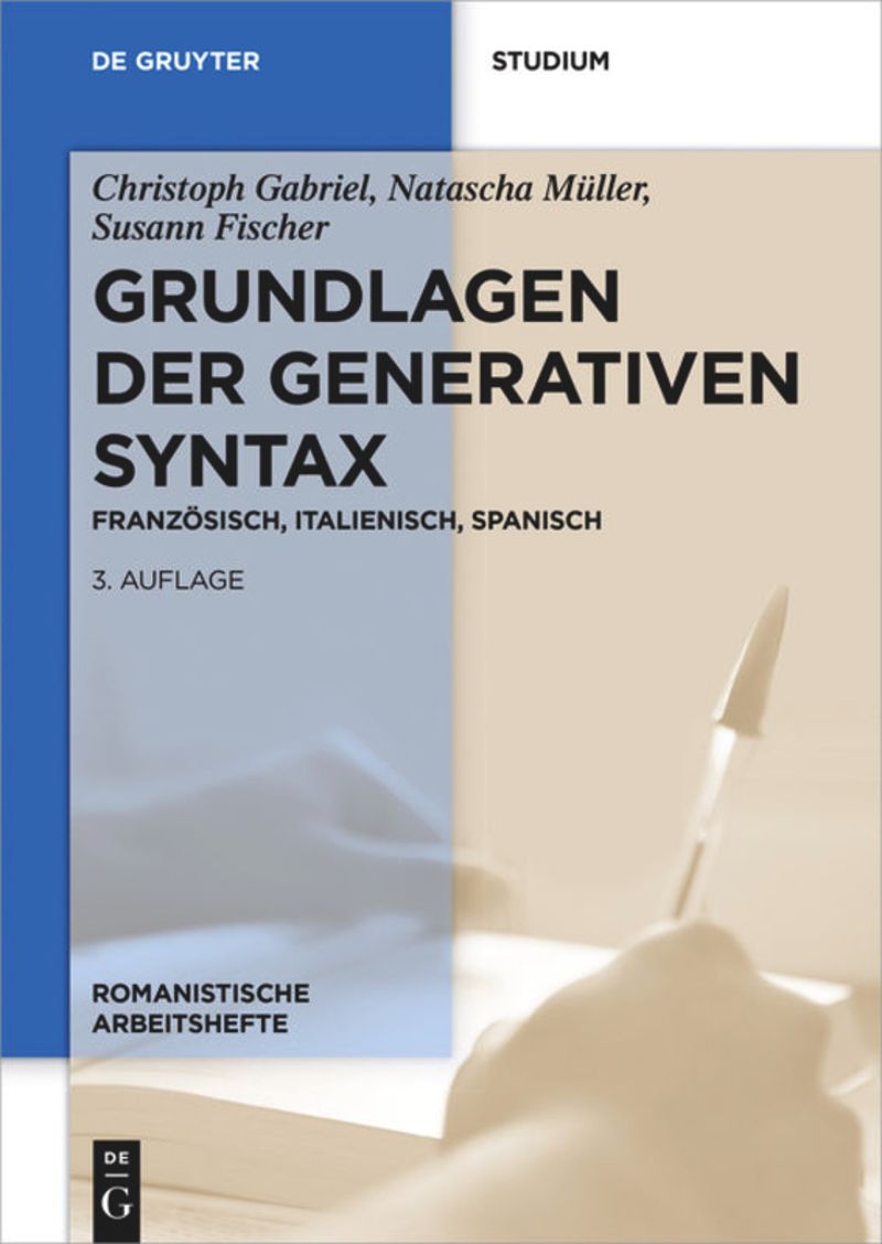 book: Grundlagen der generativen Syntax