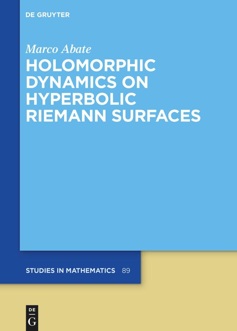 book: Holomorphic Dynamics on Hyperbolic Riemann Surfaces