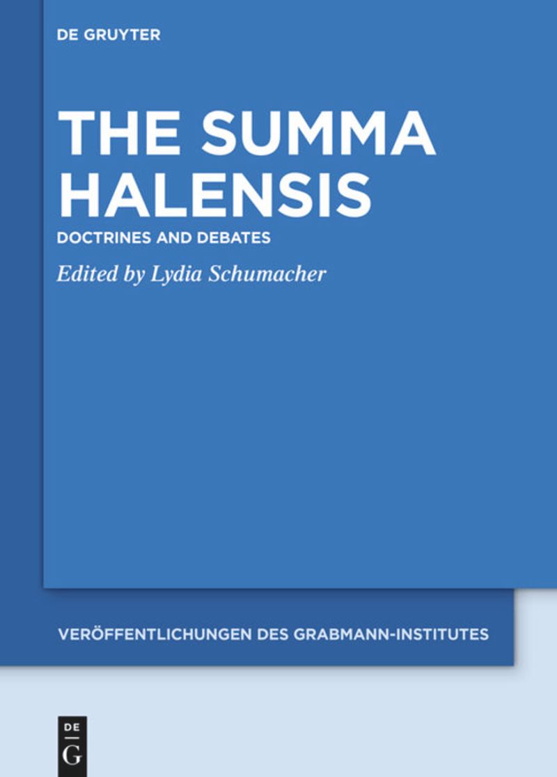 book: The Summa Halensis